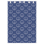 Nautical Anchor Pattern Print Curtain