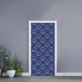 Nautical Anchor Pattern Print Door Sticker