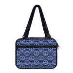 Nautical Anchor Pattern Print Double Strap Bible Bag