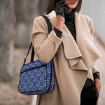 Nautical Anchor Pattern Print Double Strap Bible Bag