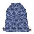 Nautical Anchor Pattern Print Drawstring Bag