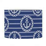 Nautical Anchor Pattern Print Drum Lamp Shade