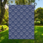 Nautical Anchor Pattern Print Garden Flag