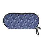 Nautical Anchor Pattern Print Glasses Case