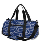 Nautical Anchor Pattern Print Gym Bag