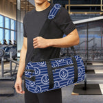 Nautical Anchor Pattern Print Gym Bag