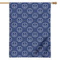 Nautical Anchor Pattern Print House Flag