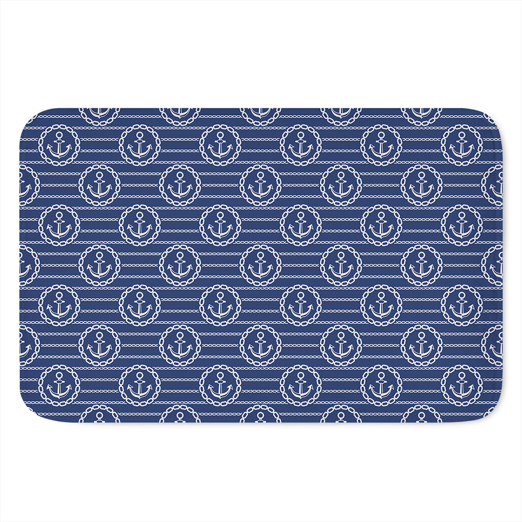 Nautical Anchor Pattern Print Indoor Door Mat