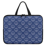 Nautical Anchor Pattern Print Laptop Sleeve With Handle