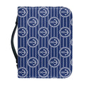 Nautical Anchor Pattern Print Leather Bible Cover