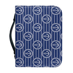 Nautical Anchor Pattern Print Leather Bible Cover