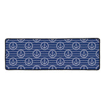 Nautical Anchor Pattern Print Long Kitchen Mat