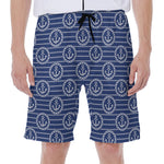 Nautical Anchor Pattern Print Men's Beach Shorts