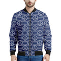 Nautical Anchor Pattern Print Men's Bomber Jacket