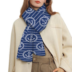 Nautical Anchor Pattern Print Scarf