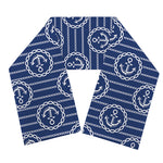 Nautical Anchor Pattern Print Scarf