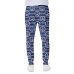 Nautical Anchor Pattern Print Scuba Joggers