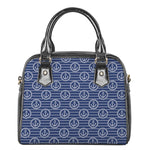 Nautical Anchor Pattern Print Shoulder Handbag