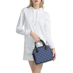 Nautical Anchor Pattern Print Shoulder Handbag