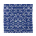 Nautical Anchor Pattern Print Silk Bandana