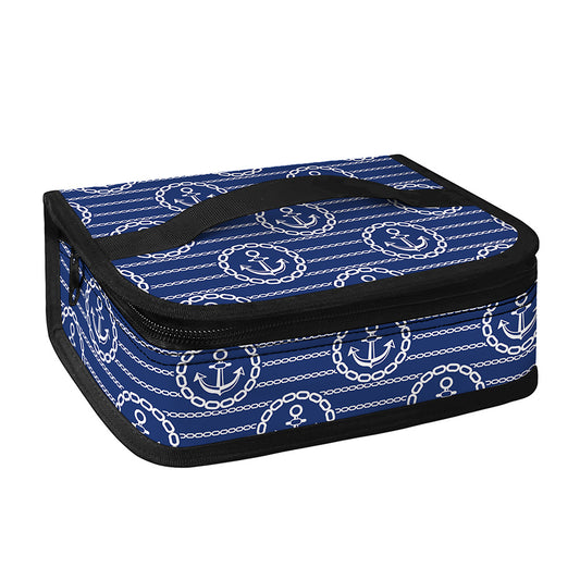Nautical Anchor Pattern Print Small Lunch Bag