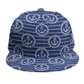 Nautical Anchor Pattern Print Snapback Cap