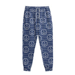 Nautical Anchor Pattern Print Sweatpants
