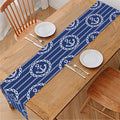 Nautical Anchor Pattern Print Table Runner