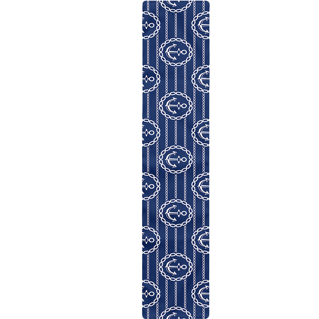 Nautical Anchor Pattern Print Table Runner