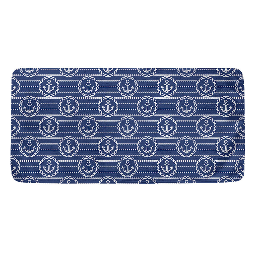 Nautical Anchor Pattern Print Towel