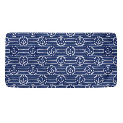 Nautical Anchor Pattern Print Towel