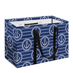 Nautical Anchor Pattern Print Utility Tote Bag