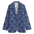 Nautical Anchor Pattern Print Women's Blazer