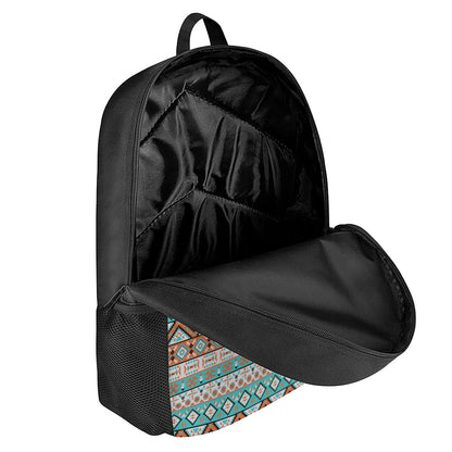 Navajo Geometric Pattern Print 17 Inch Backpack