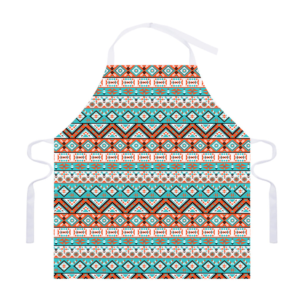 Navajo Geometric Pattern Print Adjustable Apron