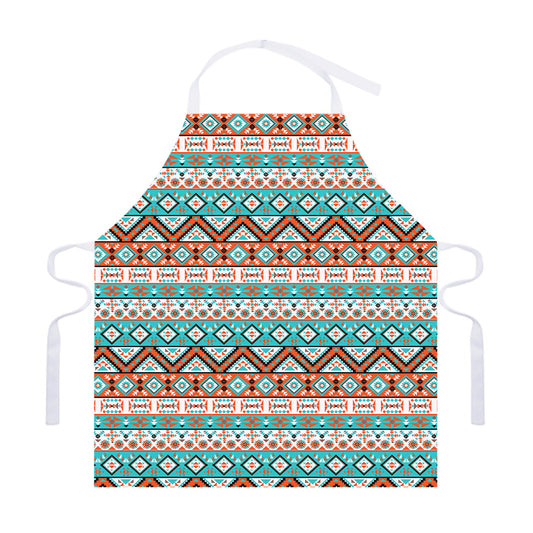 Navajo Geometric Pattern Print Adjustable Apron
