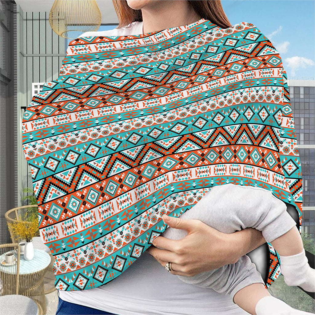 Navajo Geometric Pattern Print Baby Seat Cover