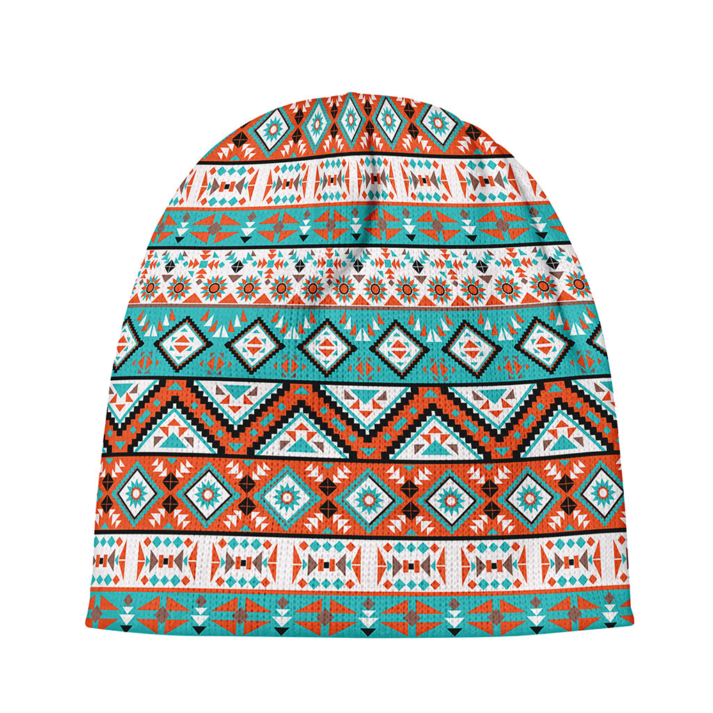 Navajo Geometric Pattern Print Beanie