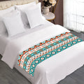Navajo Geometric Pattern Print Bed Runner