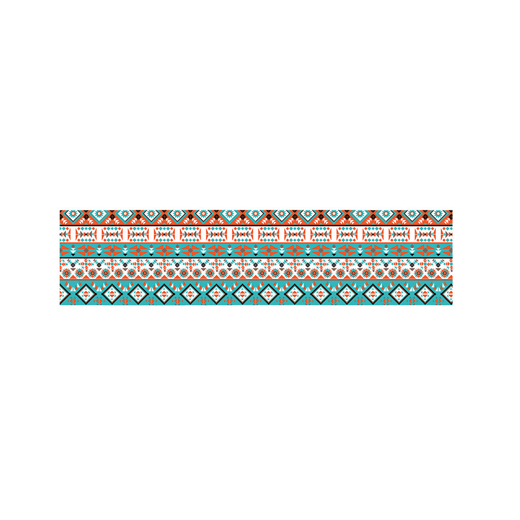 Navajo Geometric Pattern Print Bed Runner