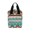 Navajo Geometric Pattern Print Bible Tote Bag