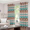 Navajo Geometric Pattern Print Dimout Grommet Curtains