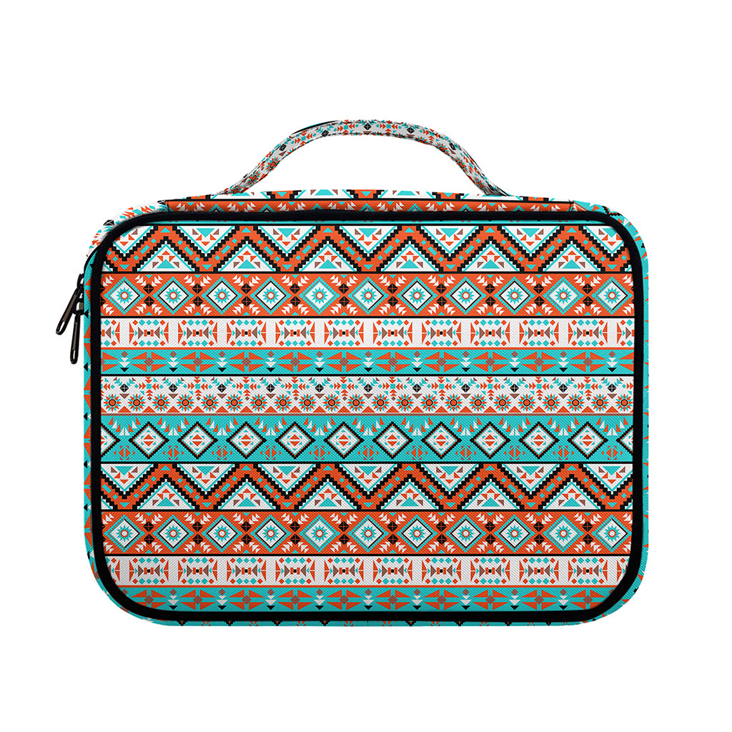 Navajo Geometric Pattern Print Briefcase Bible Bag