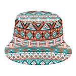 Navajo Geometric Pattern Print Bucket Hat