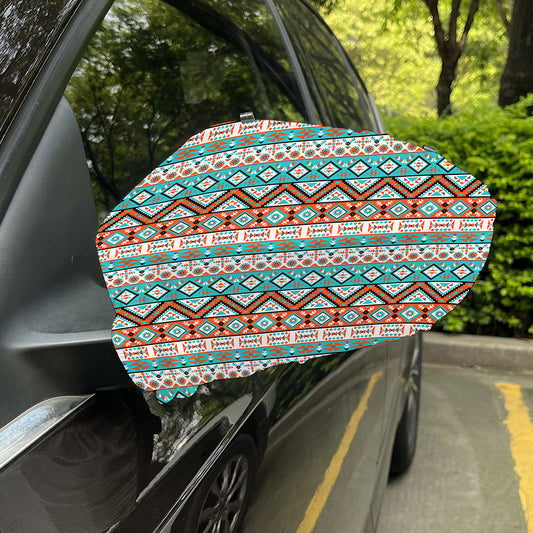 Navajo Geometric Pattern Print Car Side Mirror Covers