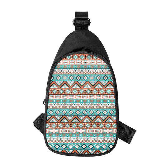 Navajo Geometric Pattern Print Chest Bag