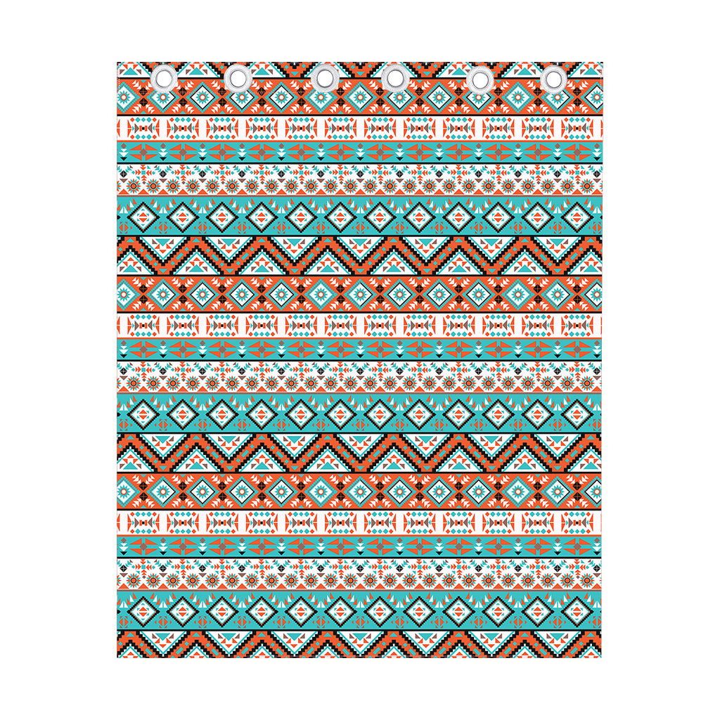 Navajo Geometric Pattern Print Curtain
