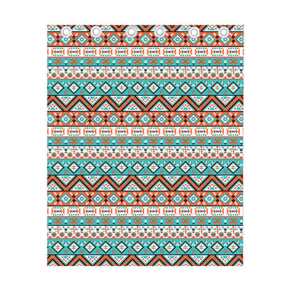 Navajo Geometric Pattern Print Curtain