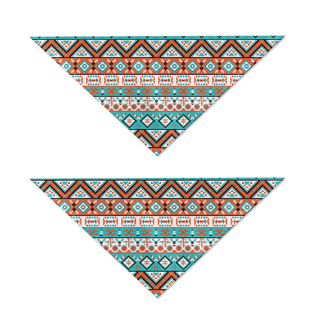 Navajo Geometric Pattern Print Dog Bandana