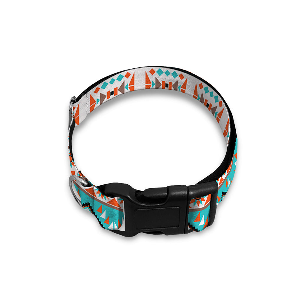 Navajo Geometric Pattern Print Dog Collar